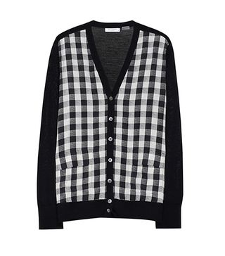 Equipment Taylor Cardigan with Contrast, $318