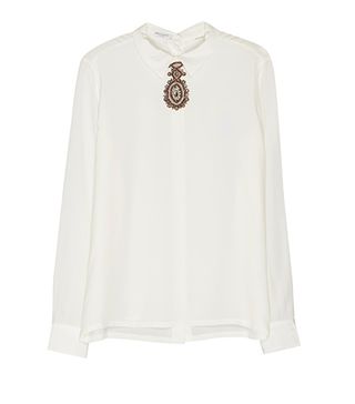 Equipment Grace Top with Embellishment, $288