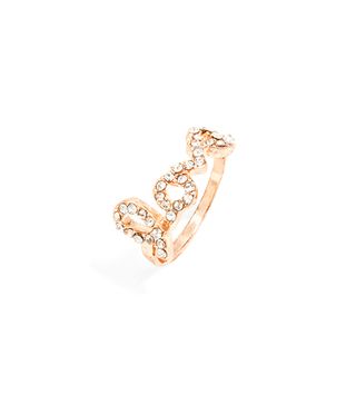 Mixed Midi Ring,Atlantic-Pacific For BaubleBar + Pave Love Midi Ring