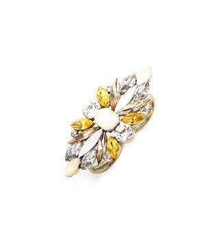 BaubleBar + Marquise Gem Two-Finger Ring