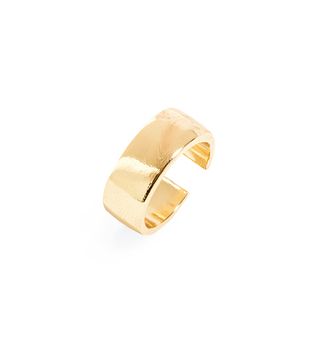 BaubleBar + Gold Slim Cigar Ring