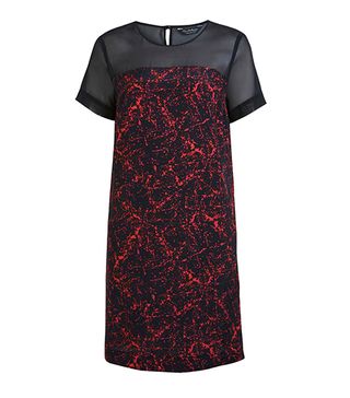 Miss Selfridge + Miss Selfridge Crackle Printed T Shirt Dress