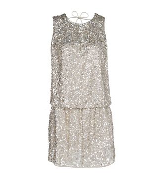 Mango + Mango Open Back Sequined Dress