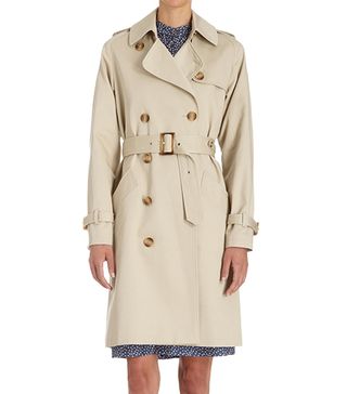 A.P.C. + Double-Breasted Trench Coat