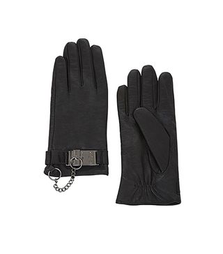 BCBG + BCBG Toggle Cuff Leather Gloves