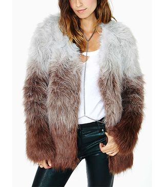 Nasty Gal + In The Mood Faux Fur Coat