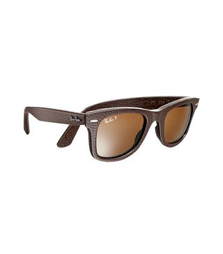 Ray-Ban + Ray-Ban Leather-Wrapped Wayfarers Sunglasses