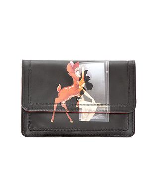 Givenchy + Leather Baby Deer Print Clutch