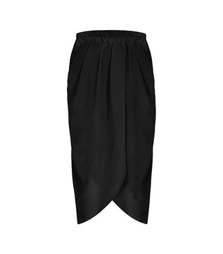 Topshop by Boutique + Silk Wrap Skirt