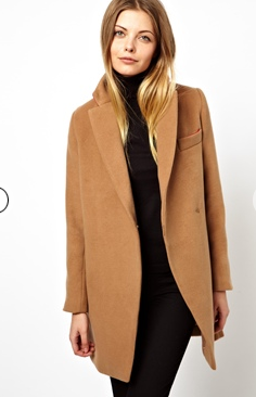 ASOS + Petite Exclusive Coat With Contrast Collar