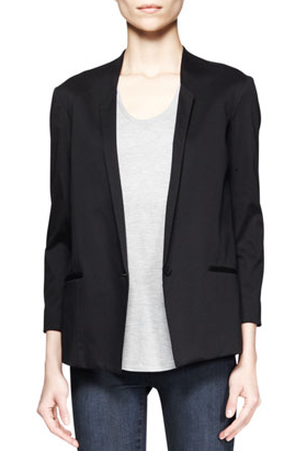 Helmut Lang + Quell Jersey Boyfriend Blazer