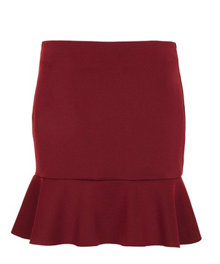 Topshop + Ruffled Miniskirt