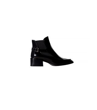Zara + Leather Ankle Boots