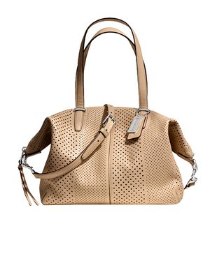 Coach + Bleecker Cooper Satchel in Perforated Leather