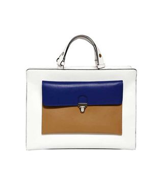 Marni + Faux Leather Top Handle Bag