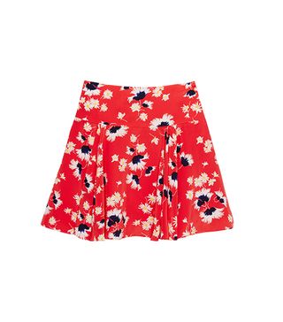 Juicy Couture + Floral & Feather Print Skirt