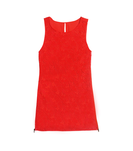 Juicy Couture + Guipure Lace Zippered Dress