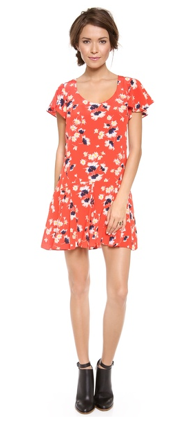 Juicy Couture + Feather Floral Dress