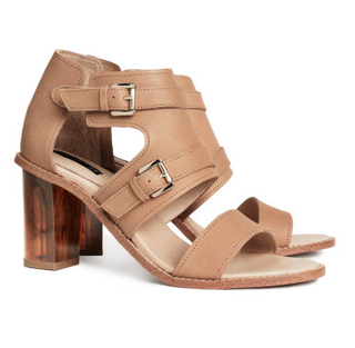 H&M + Strappy Leather Sandals