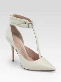 Elizabeth and James + Saucy Leather T-Strap Pumps