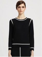 Marc Jacobs + Wool Contrast Stitch Sweater