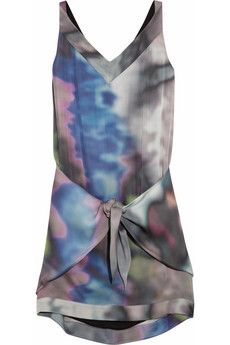 Damara Printed Silk Mini Dress