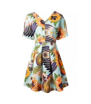MSGM + Floral Print Dress