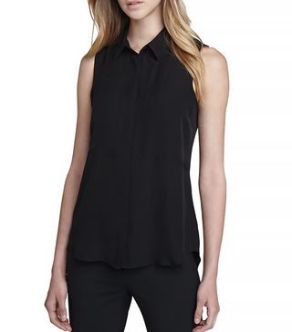 Theory + Duria Sleeveless Silk Blouse