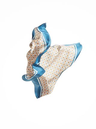 Massimo Dutti + Geometric-Print Silk Handkerchief