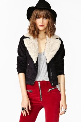 Nasty Gal + Shearling Aviator Jacket