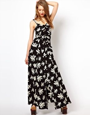 Viva Vena + Art Collector Maxi Dress with Knot Front Detail