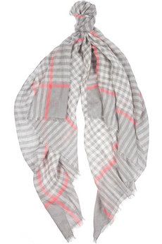 Marc by Marc Jacobs + Belinda Checked Linen-Blend Scarf