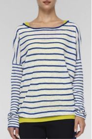 Vince + Vince Mixed Stripe Linen Sweater