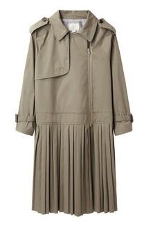Band of Outsiders + Band of Outsiders Pleated Skirt Trench