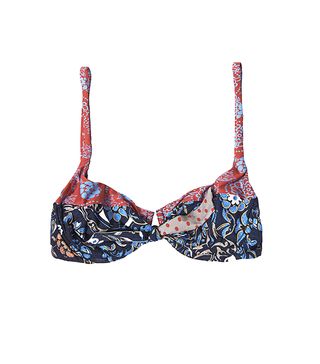 La Perla + Floral-Print Bikini Top