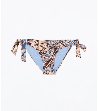 Zara + Tropical Bikini Print Bottom