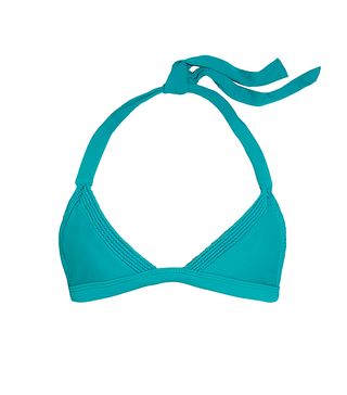 Tori Praver + Windward Macramé-Detailed Triangle Bikini Top