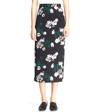 A.L.C. + Winter Floral Bell Print Skirt