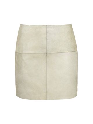 Topshop + Cracked Leather Mini Skirt