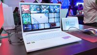 The Acer Nitro V 14 in white at IFA Berlin 2024