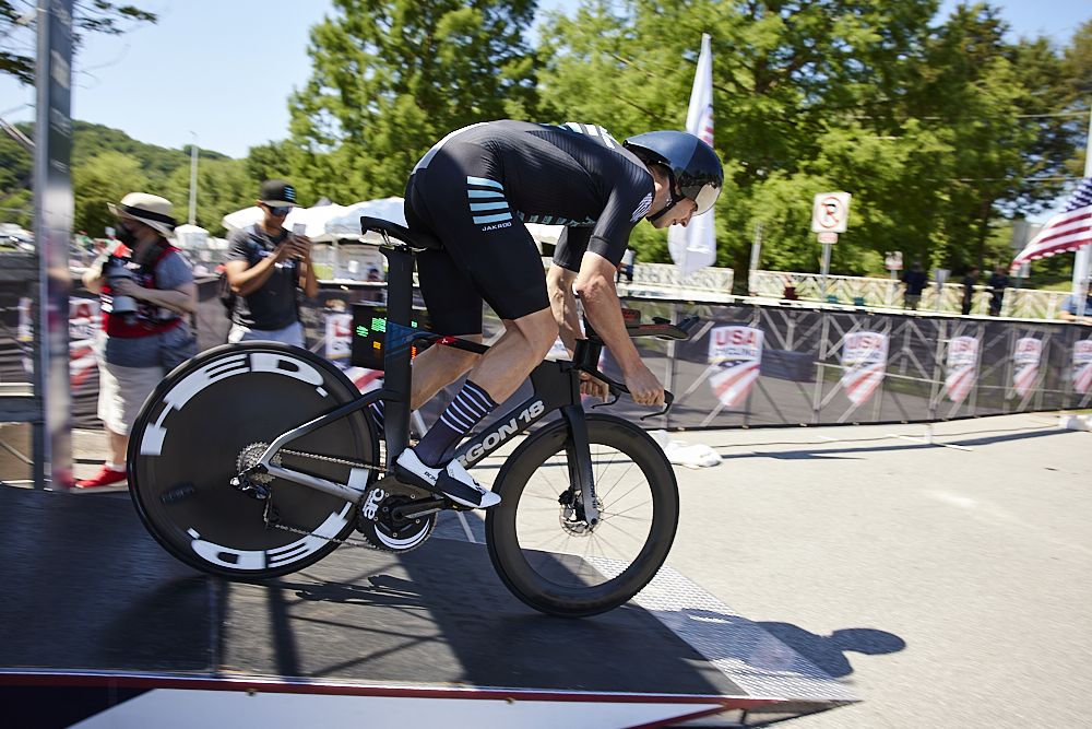 Stephen Vogel (Project Echelon) at the USA Cycling Pro Road Championships 2021 time trial