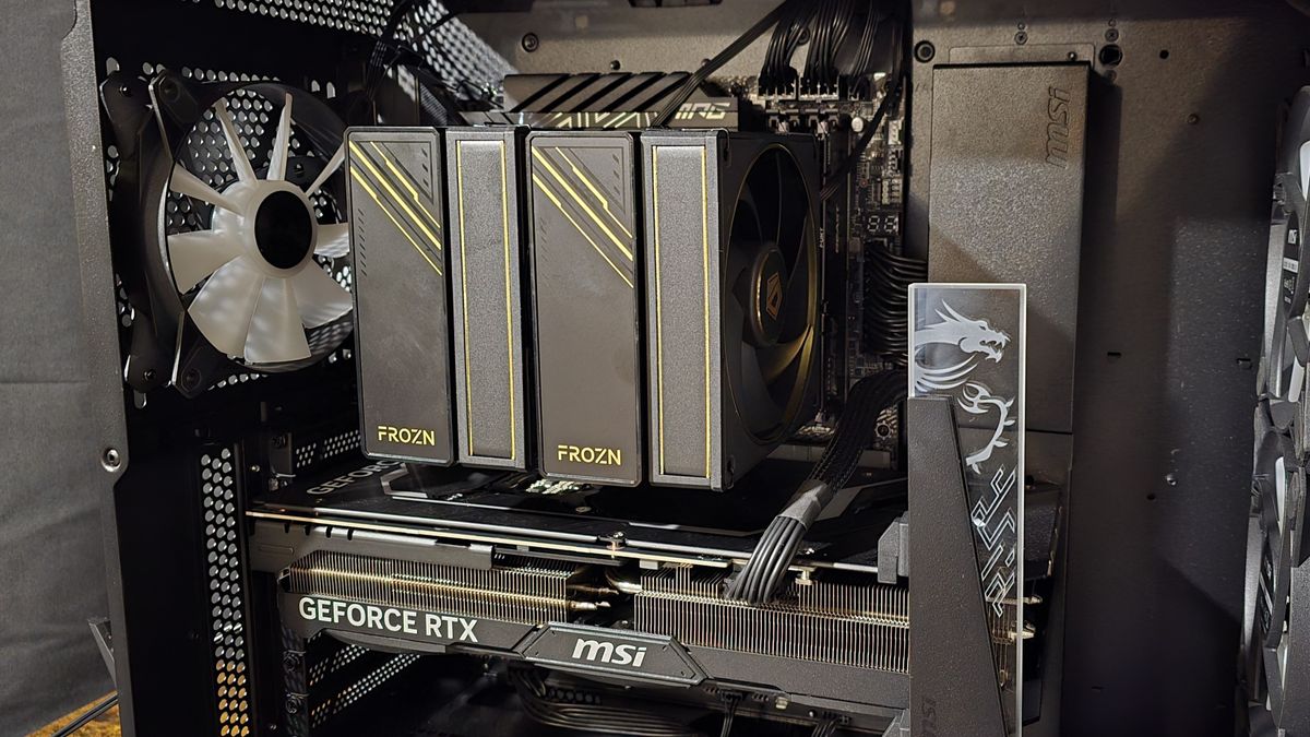 ID-Cooling Frozn A620 GDL Review: Eye-catching gold bling without ARGB