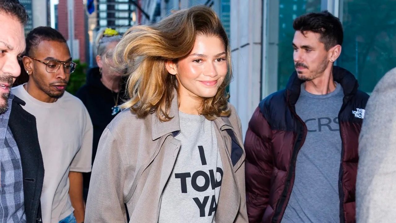 zendaya wears i told ya tshirt from challengers