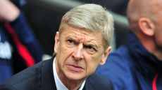 Wenger during Arsenal's FA Cup Semi-final match with Wigan 