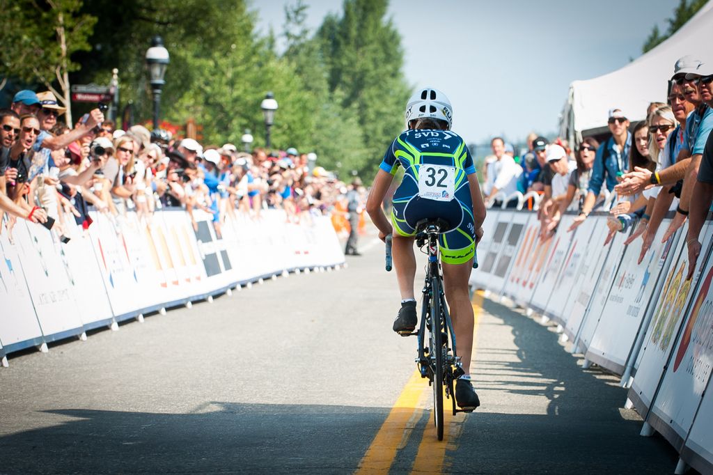 Krista Doebel-Hickok (TIBCO) gets back on her bike after falling