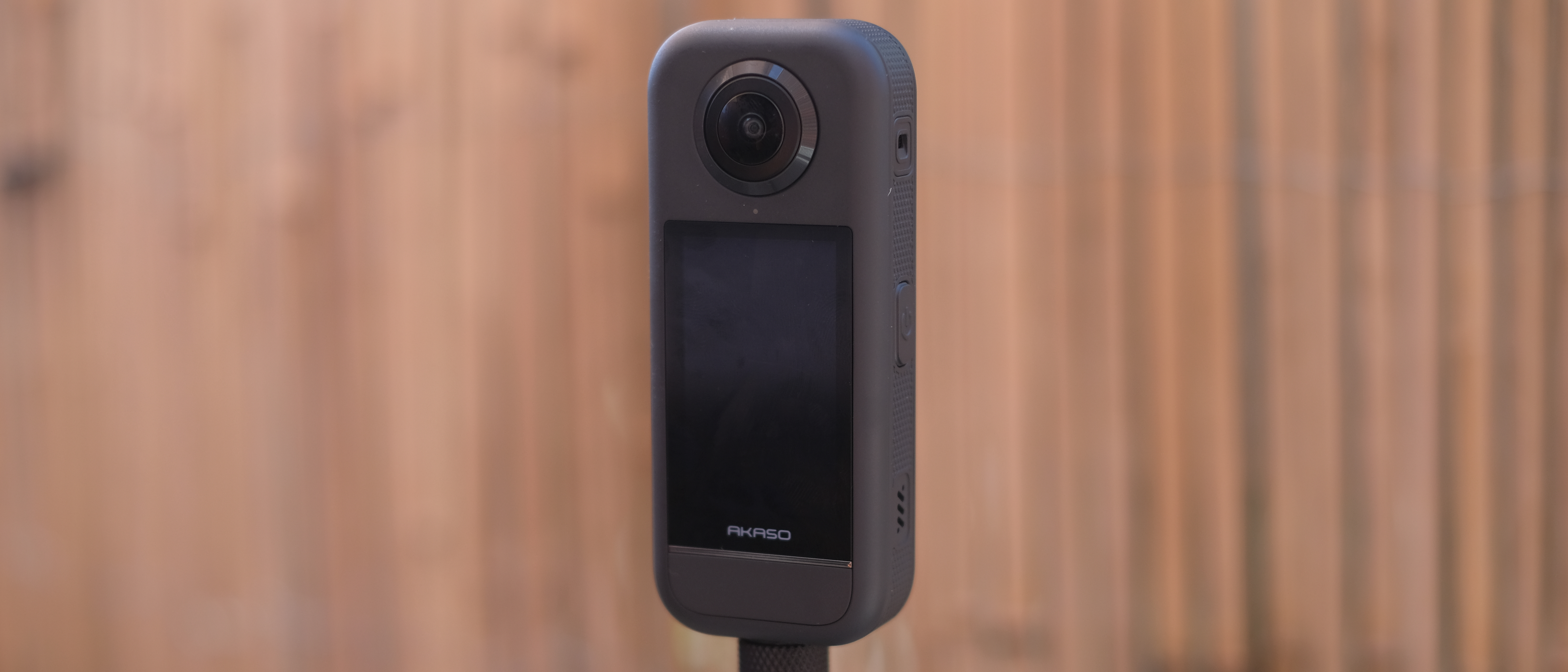 A photograph of the Akaso 360 action camera