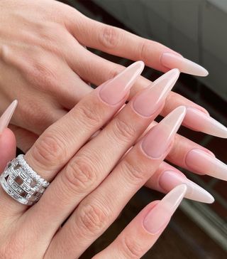 A clean, natural manicure by Los Angeles-based celebrity nail artist Brittney Boyce