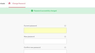 Password change success