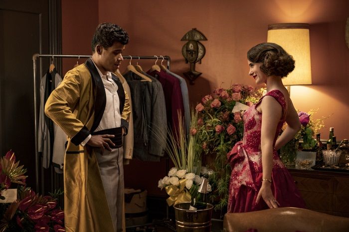 LeRoy McClain and Rachel Brosnahan on The Marvelous Mrs. Maisel