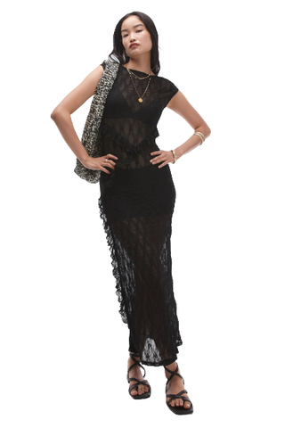 Topshop Sheer Lace Maxi Dress (Was $95) 